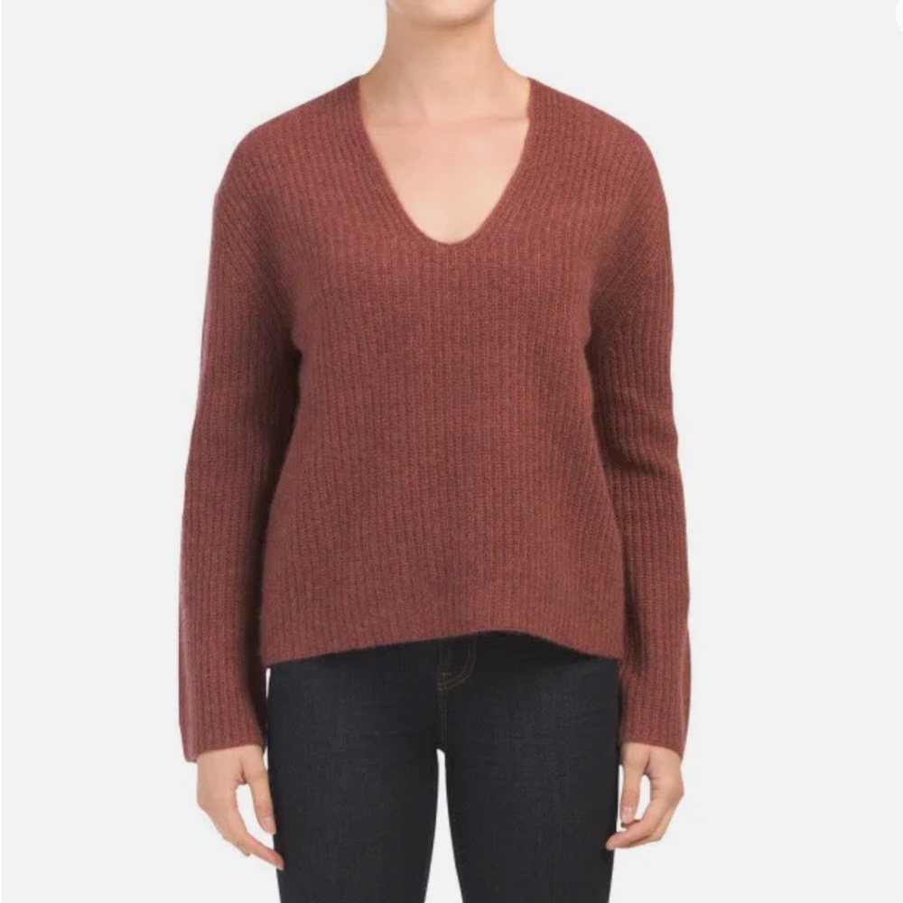 Skull Cashmere Wide Sleeve Sweater - Picture 2 of 7